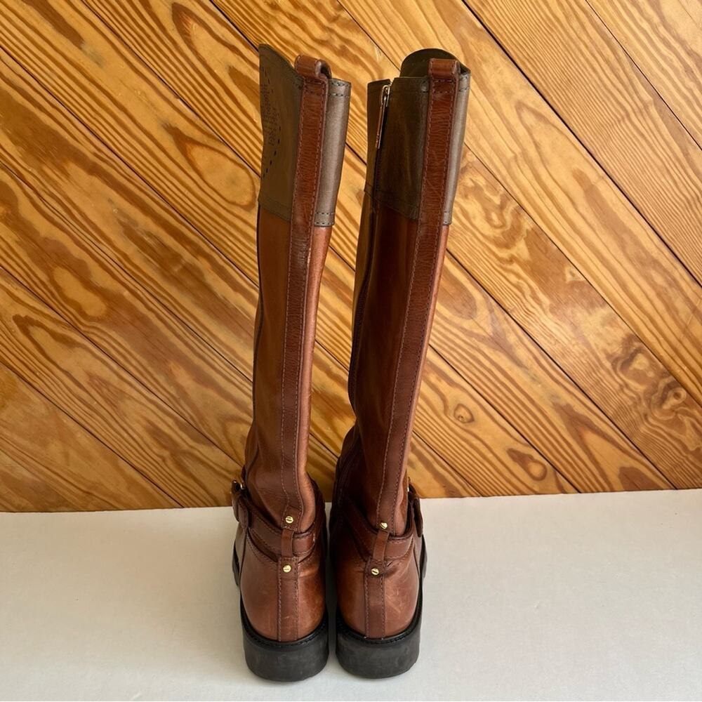 Tory Burch Daniela Brown Leather Riding Boot - Picture 4 of 8